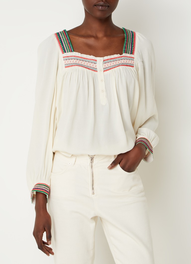 Damesblouse met Jabot Zwart Luxe Kopen