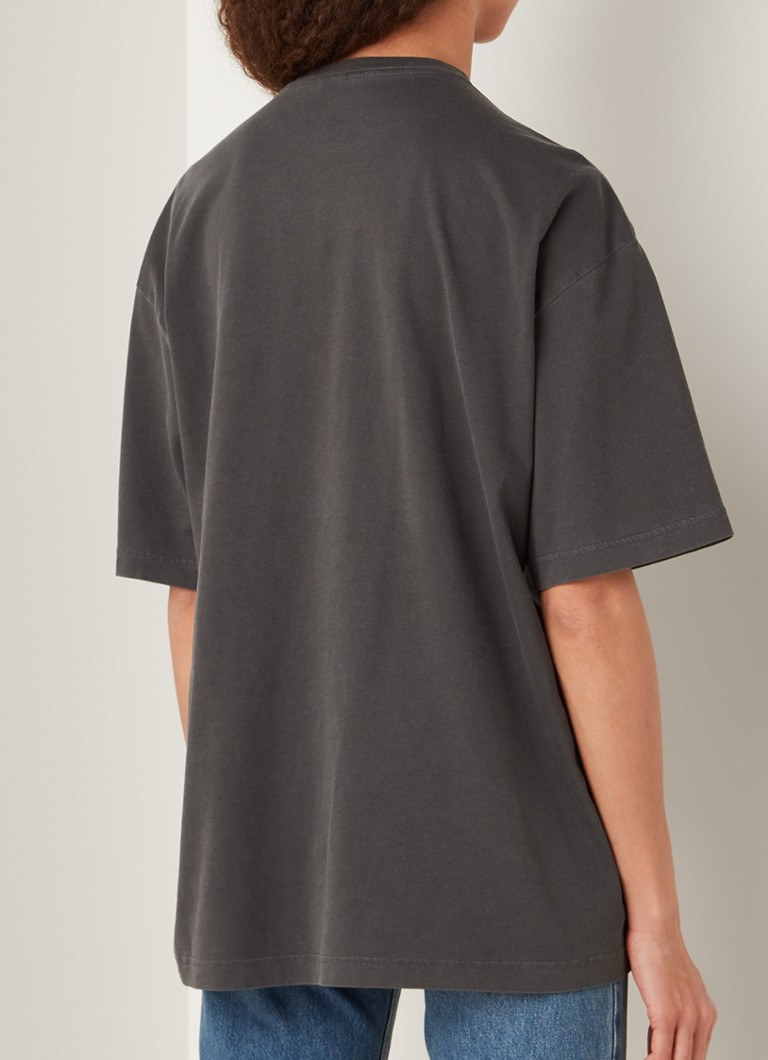 Balenciaga Maison T-shirt met logoprint en ripped details • Zwart • de  Bijenkorf