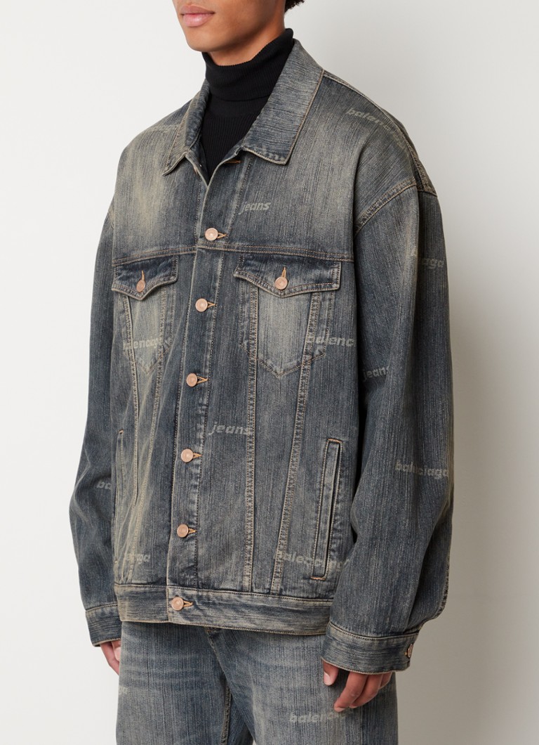 Oversized Spijkerjas voor Dames – Denim Jacket met Ruwe Zoom en Zakken