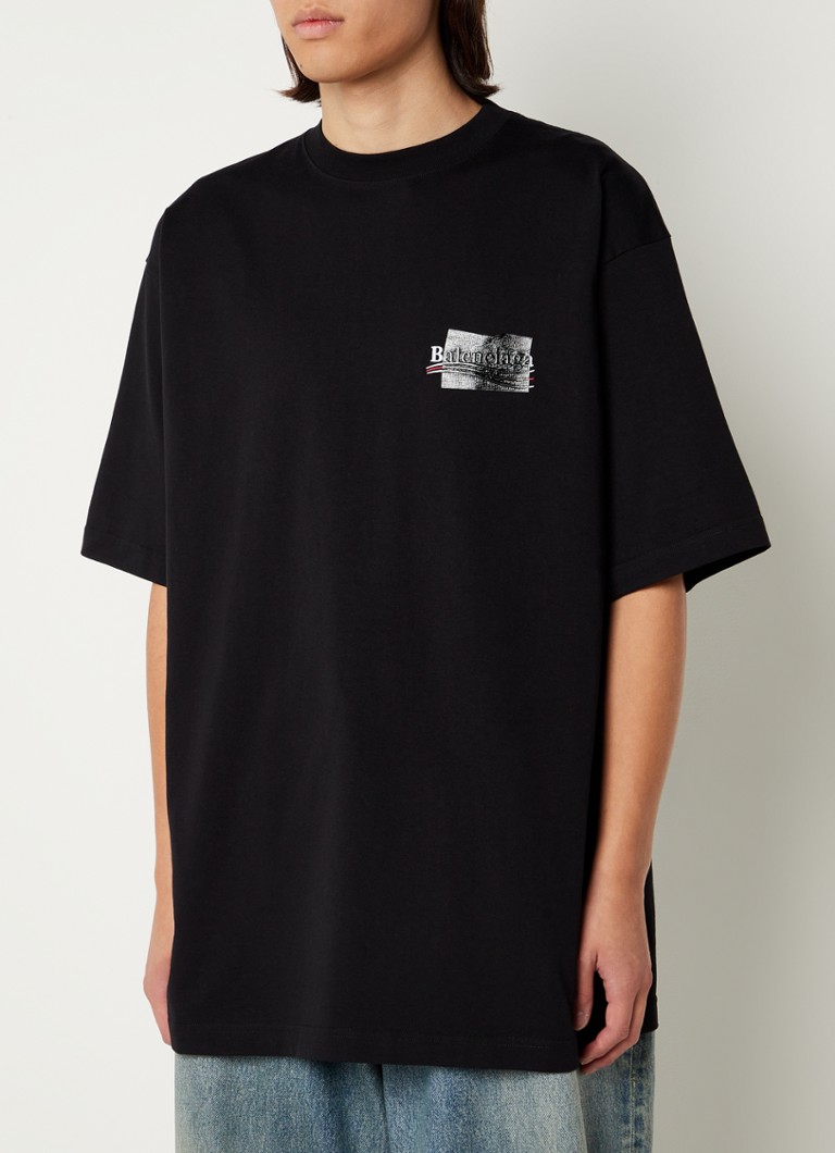 balenciaga all over print t shirt