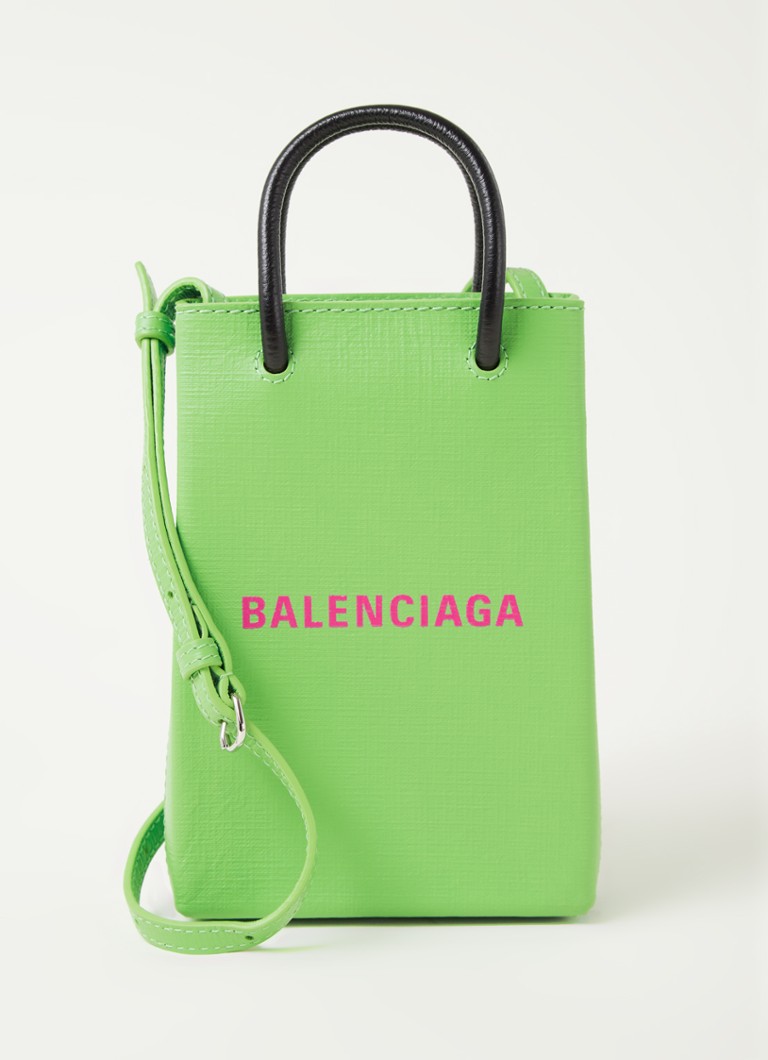 balenciaga shopping phone holder
