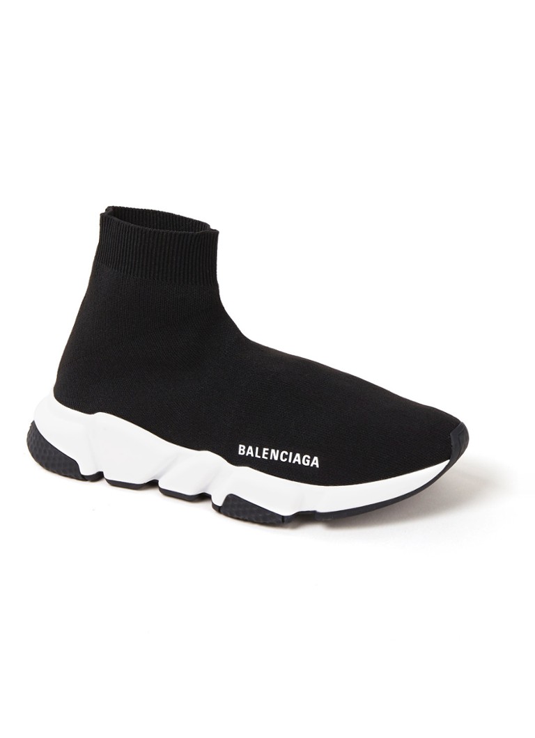 Balenciaga Speed Trainer sneaker met logo • Zwart • de ...