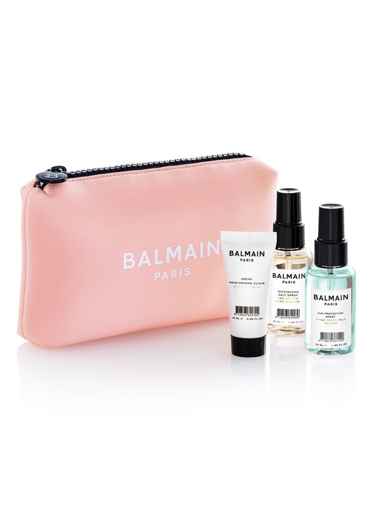 Balmain Paris Hair Couture Cosmetic Bag Pink Limited Edition travel size