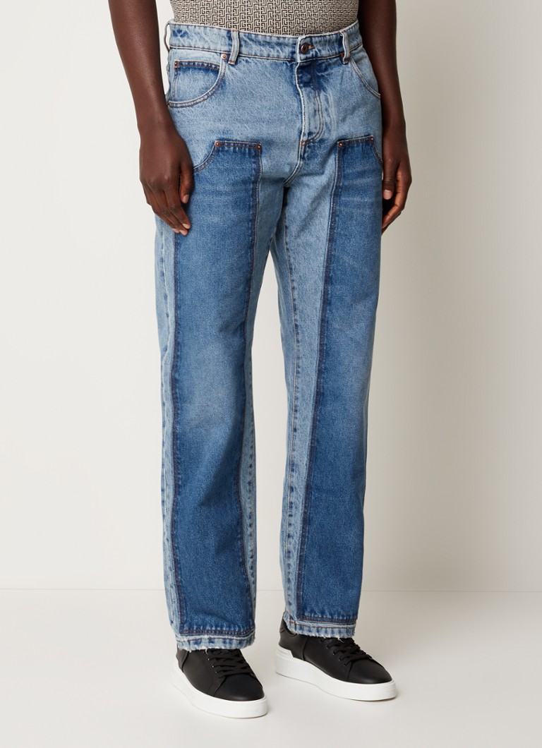 Balmain Straight leg jeans met patchwork • Jeans • de Bijenkorf