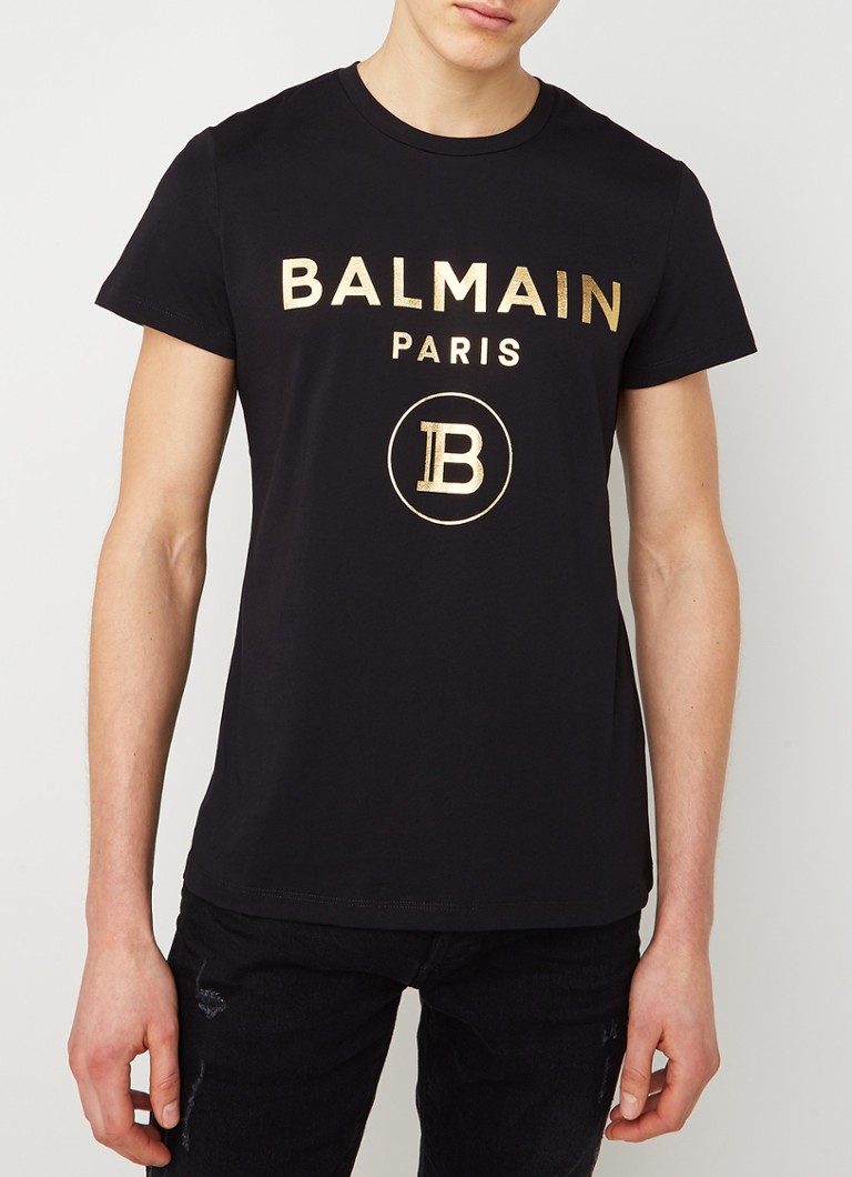 maniac ego Interessant Balmain T-shirt met logoprint • Zwart • de Bijenkorf