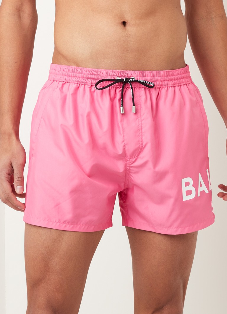 Aas uitbreiden AIDS Balmain Zwembroek met logoprint • Roze • de Bijenkorf