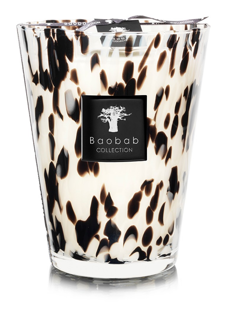Baobab Collection - Black Pearls Max 24 geurkaars 3 kg - Zwart