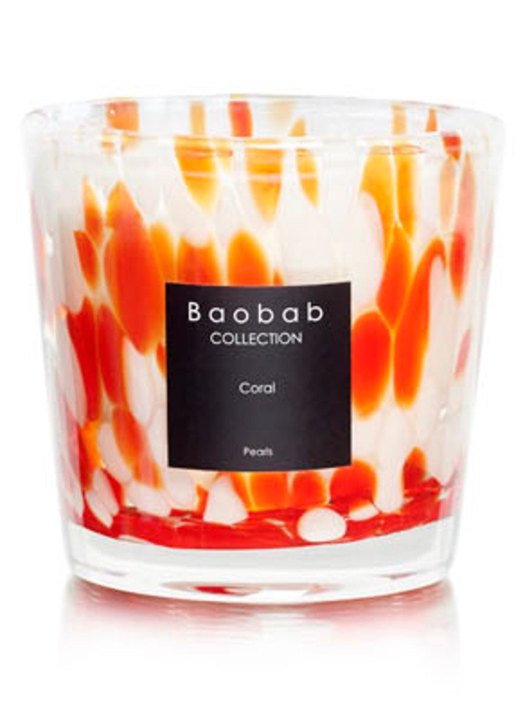 Baobab Collection - Coral Pearls geurkaars - Koraalroze