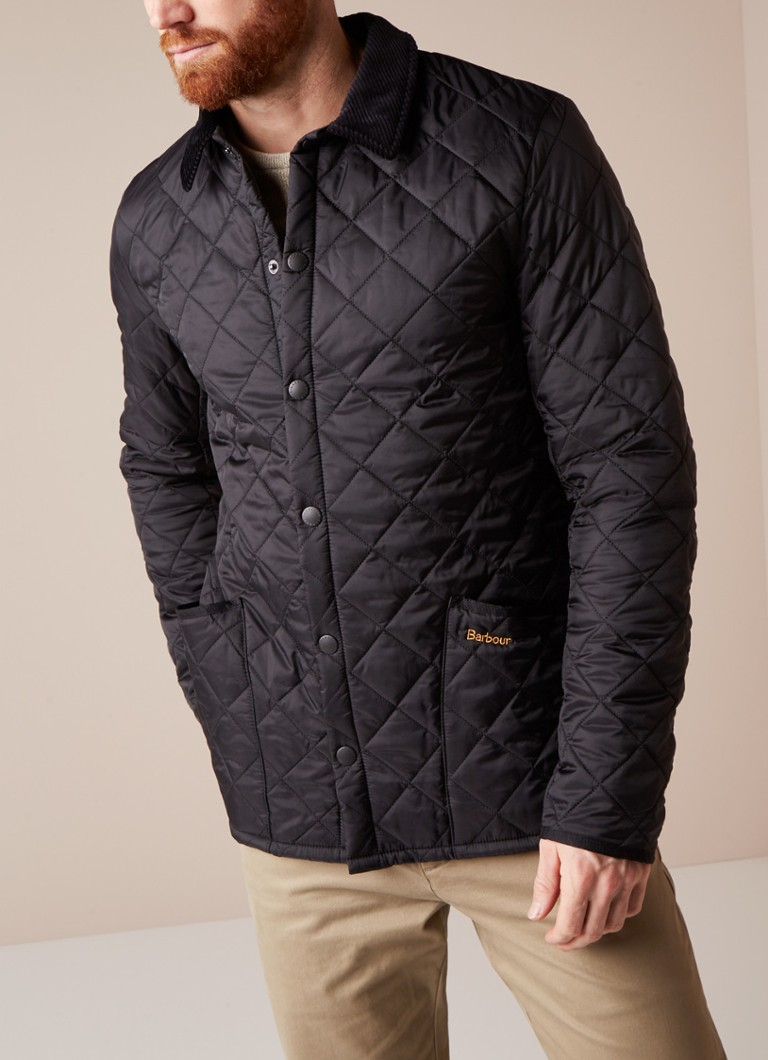 Barbour Quilted Jas Powell Navy - englshtdri