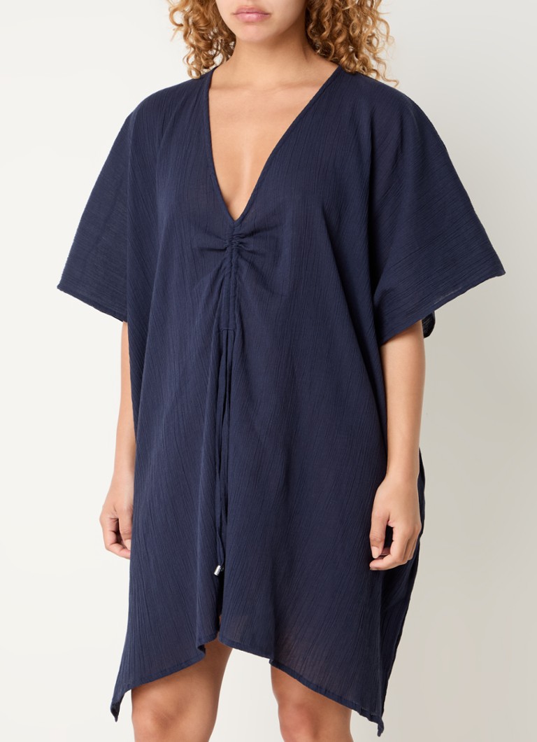 Barts - Adriatic kaftan met plooidetail - Donkerblauw