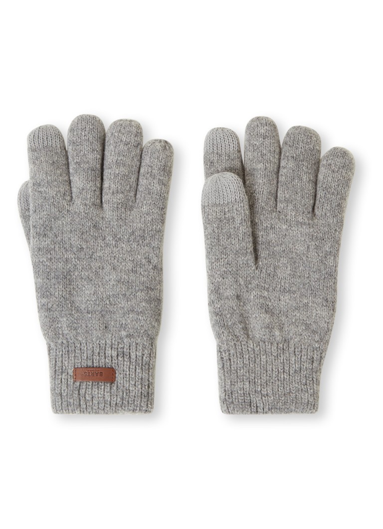 Barts - Rilef handschoenen van wol - Grijs