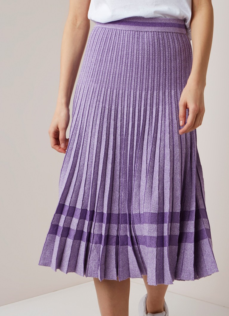 Baum und Pferdgarten - Cyrilla A-lijn rok met plissé en lurex - Lila