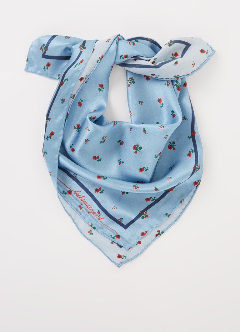 Becksöndergaard - Celeste Sia sjaal van zijde 65 x 65 cm - Lichtblauw