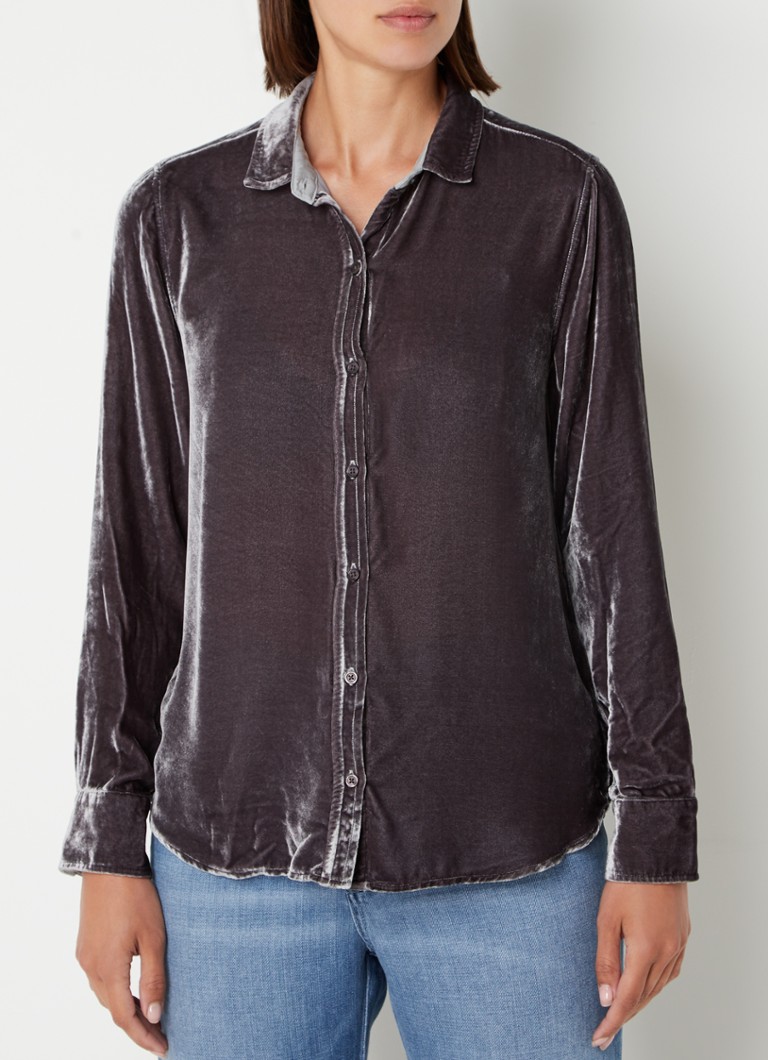 bella dahl velvet shirt