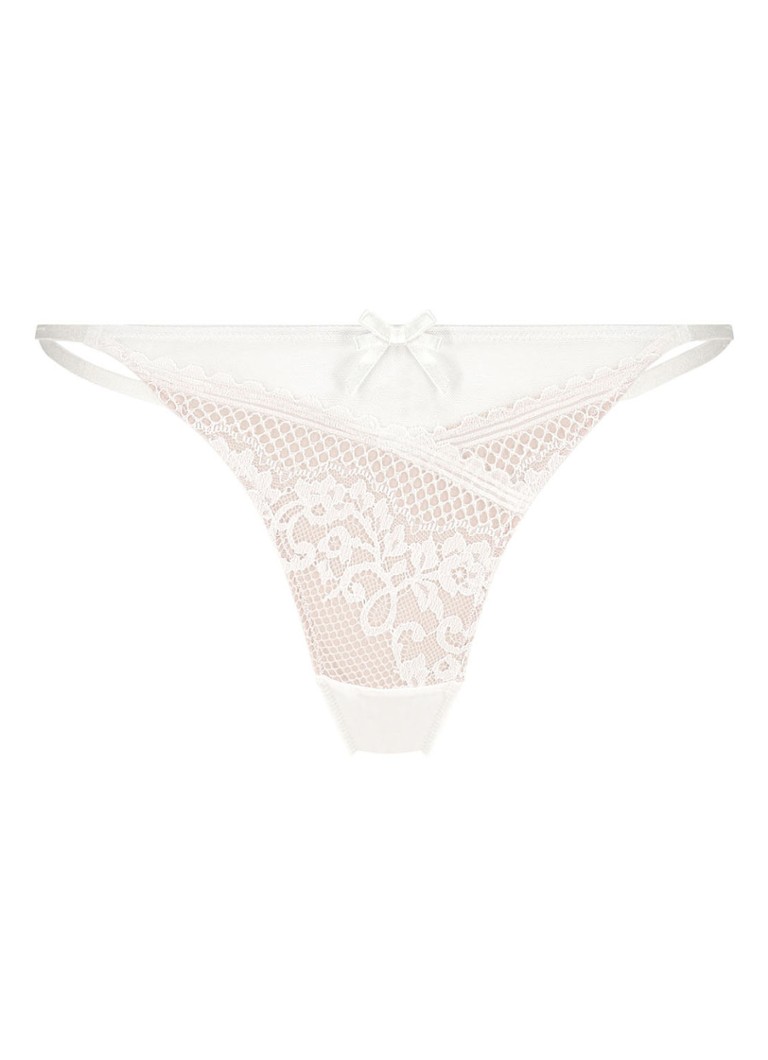 undefined - Bella tanga met kant - Wit