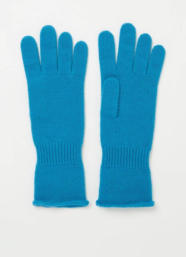 Benetton - Fijngebreide handschoenen in kajsmierblend - Turquoise