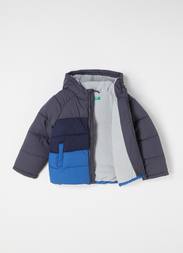 Kwijtschelding De Zuidelijk Benetton Gewatteerde jas met capuchon • Donkerblauw • de Bijenkorf