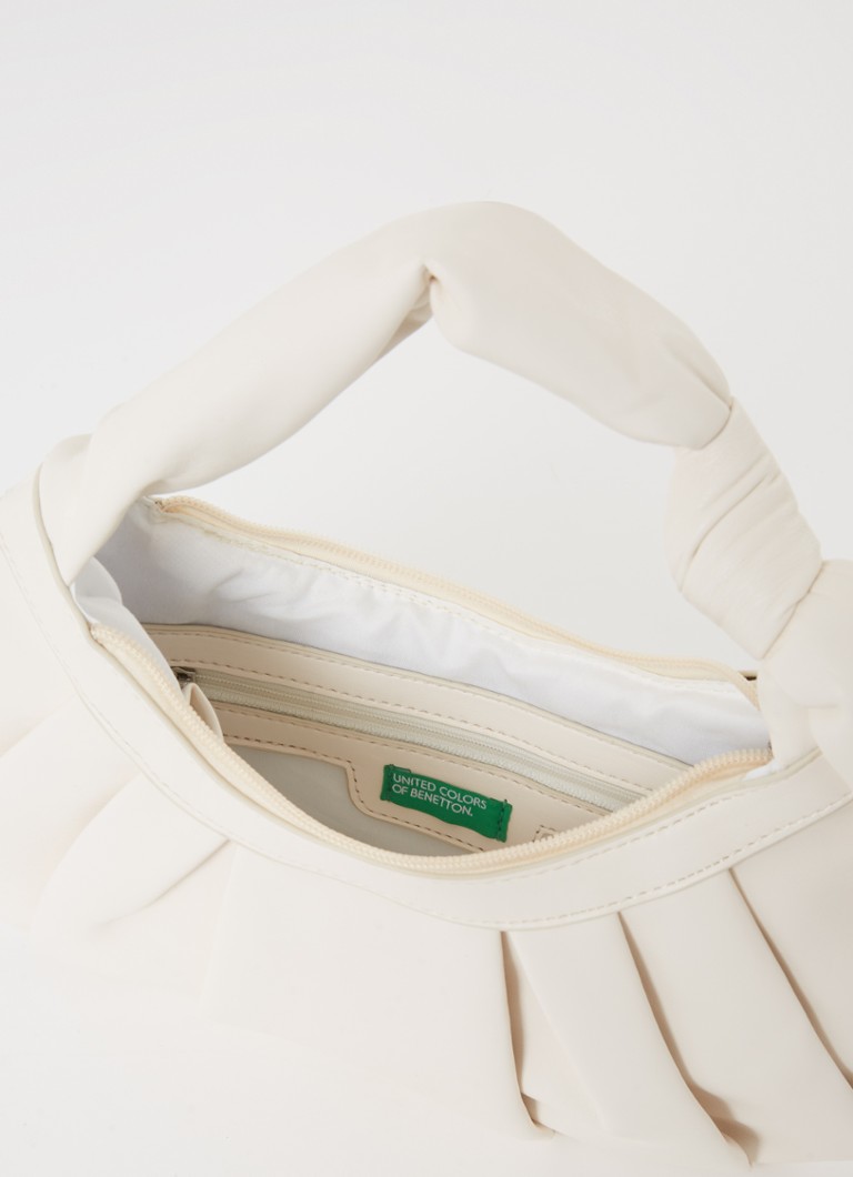 wekelijks Uitdrukkelijk Oordeel Benetton Handtas met knoopdetail • Creme • de Bijenkorf