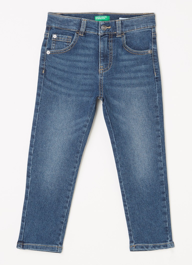 Benetton Kanye skinny jeans met stretch • Donkerblauw • de Bijenkorf
