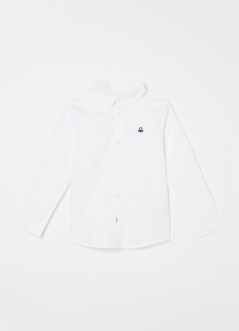 Benetton - Overhemd van katoen - Wit