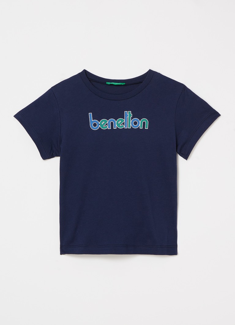 Overtreden Welke Denemarken Benetton T-shirt met logoprint • Kobaltblauw • de Bijenkorf
