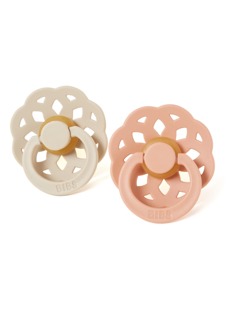 BIBS Boheme Pacifier speen in 2pack 06 maanden • Zalmroze • de