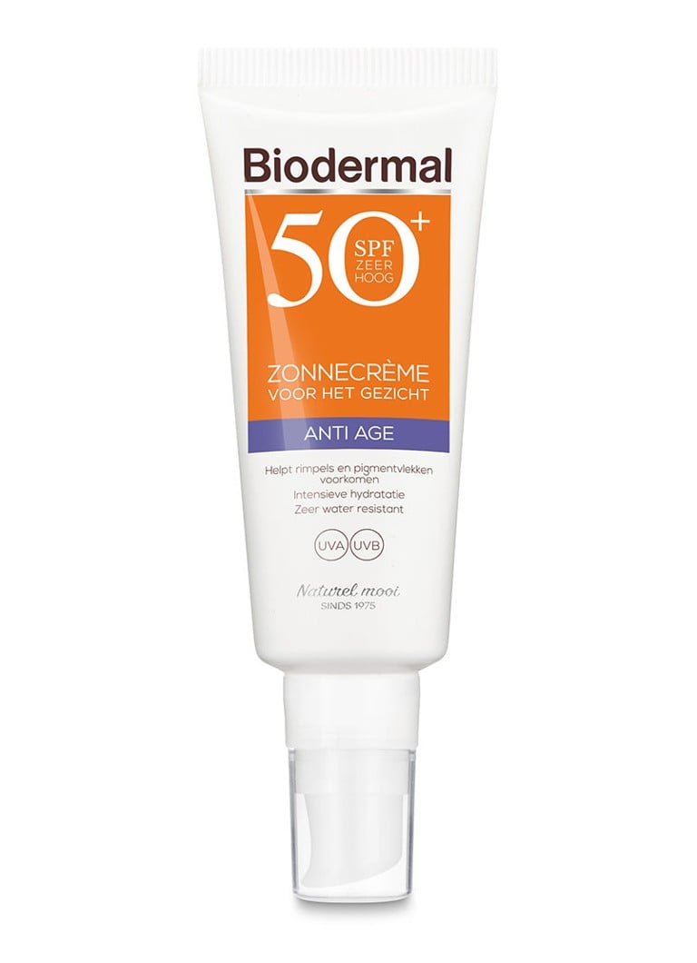 Biodermal - Anti Age Zonnecrème Gezicht SPF 50 - zonnebrand - null