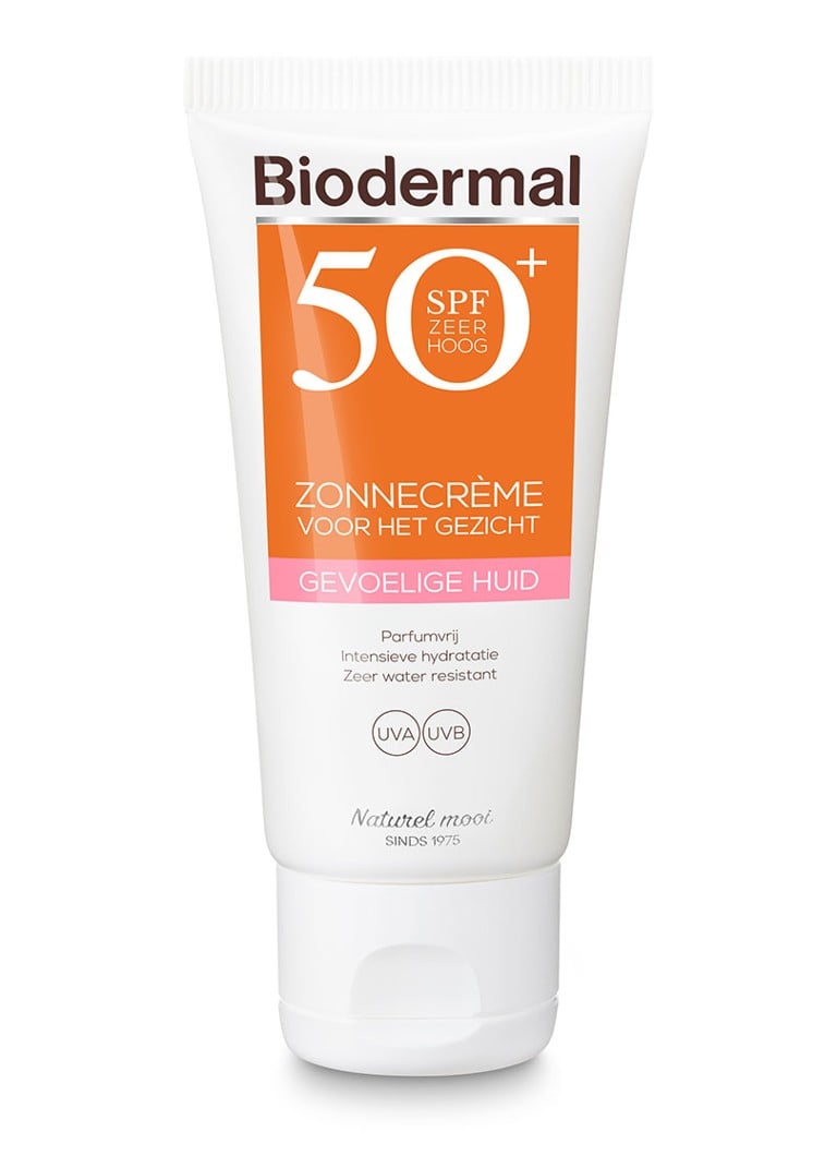 Biodermal - Gevoelige Huid ZonneCrème Gezicht Water Resistant SPF 50 - zonnebrand - null