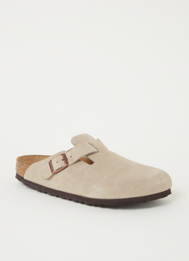 heldin ga werken ramp Birkenstock Boston instapper van leer • Taupe • de Bijenkorf