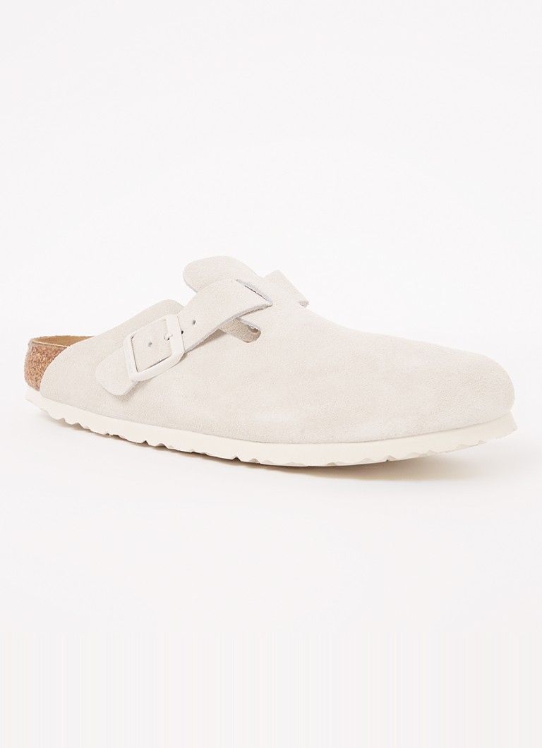 Birkenstock - Boston muiltje van suède - Beige