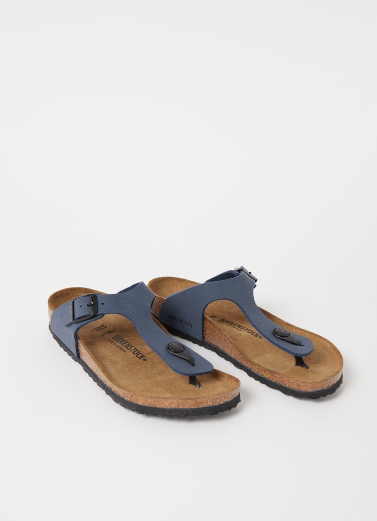 Een evenement liberaal koepel Birkenstock Gizeh slipper • Donkerblauw • de Bijenkorf