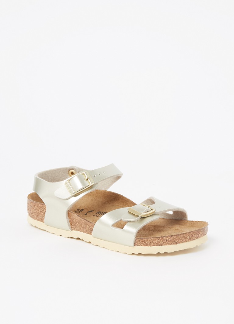 Bedienen Worden Serie van Birkenstock Rio sandaal met metallic finish • Goud • de Bijenkorf