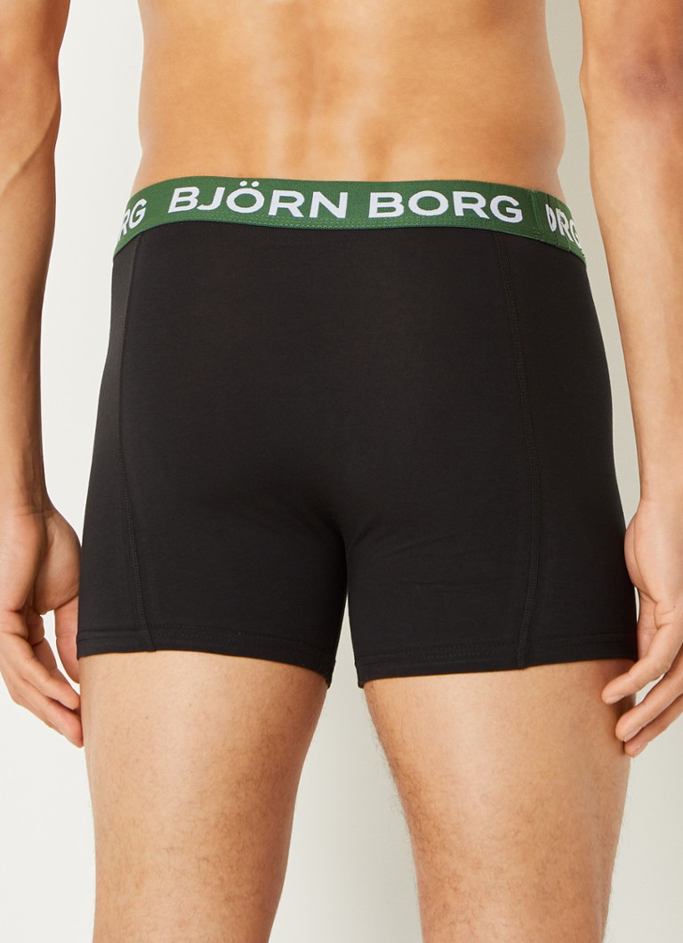 zwanger Vete Herkenning Björn Borg Boxershorts met logoband in 5-pack • Zwart • de Bijenkorf