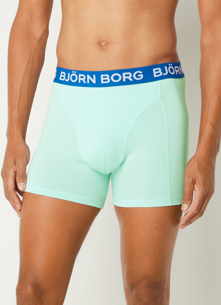 Centrum vrouwelijk inhalen Björn Borg Boxershorts met logoband in 5-pack • Blauw • de Bijenkorf