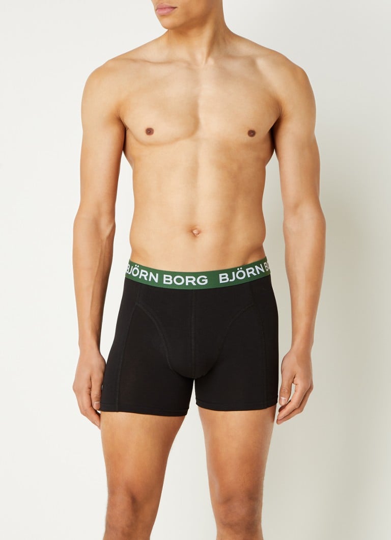 Volg ons streng Wie Björn Borg Boxershorts met logoband in 7-pack • Zwart • de Bijenkorf