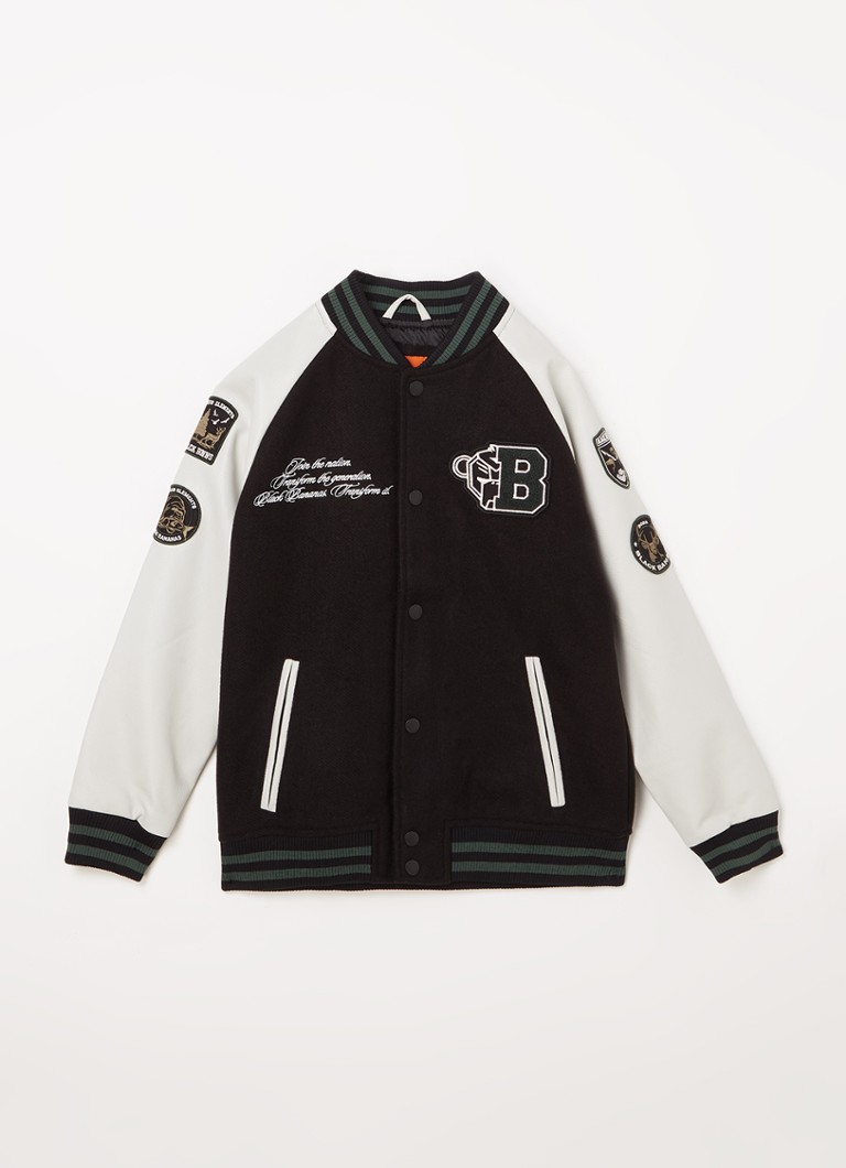 Black Bananas Jr Base baseball jack met patches • Zwart • de Bijenkorf
