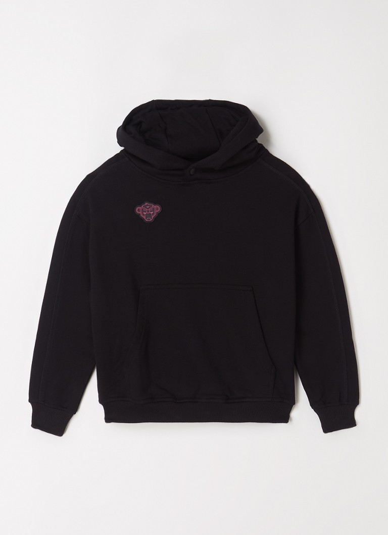 Black Bananas Jr Cerise hoodie met logo en backprint • Zwart • de