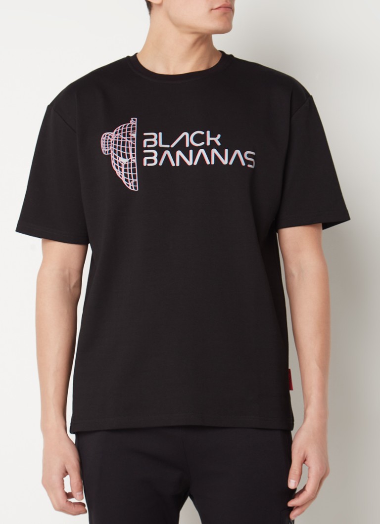 Black Bananas Latency T-shirt met logoprint • Zwart • de Bijenkorf