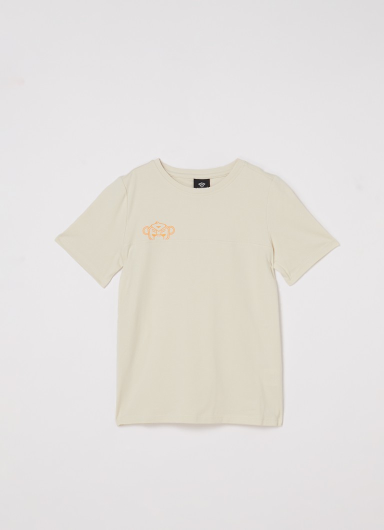 Black Bananas Peek Tshirt met logo en backprint • Creme • de Bijenkorf