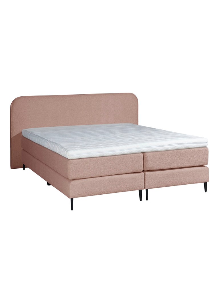 Bloemendaal - Treviso boxspring combinatie inclusief matras en topper    - Roze