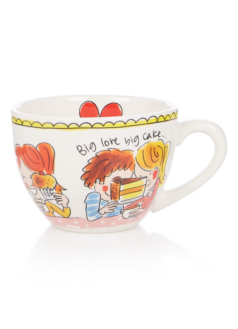 Produktbild von Blond Amsterdam Mini-Tasse 0,2L Even Bijkletsen – Handbemalte Keramiktasse Mit Rosa-roten Streifen – Ideal Für Espresso, Tee & Stilvolle Tischmomente