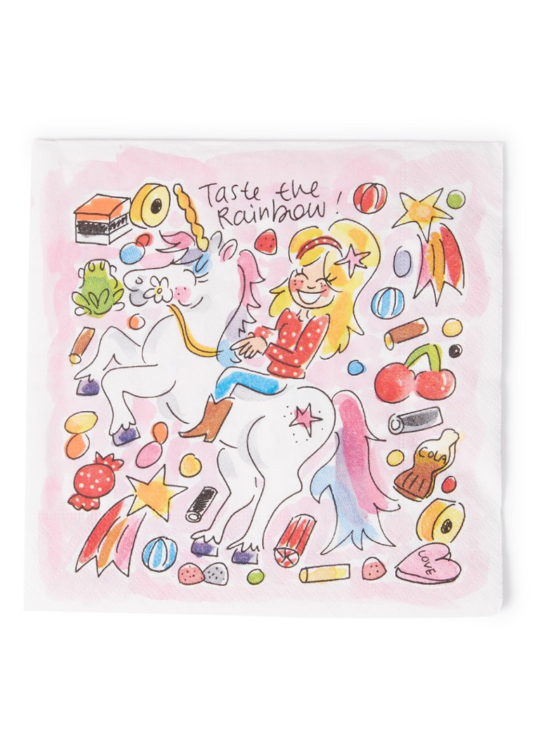 Blond Amsterdam with Magic Unicorn servetten x 33 cm • Wit • de Bijenkorf