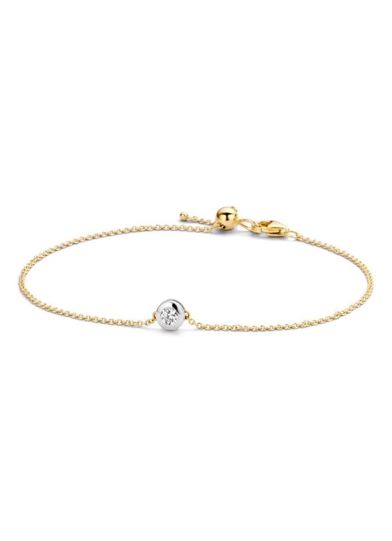 Blush - Armband van 14 karaat geelgoud met zirkonia 2167RZI - Geelgoud