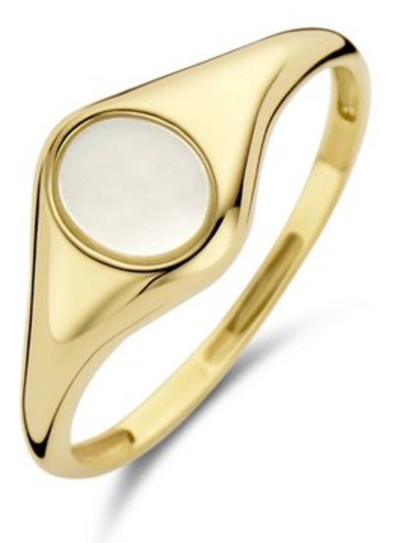 Blush - Ring van 14 karaat geelgoud met parelmoer 1219YMP  - Geelgoud