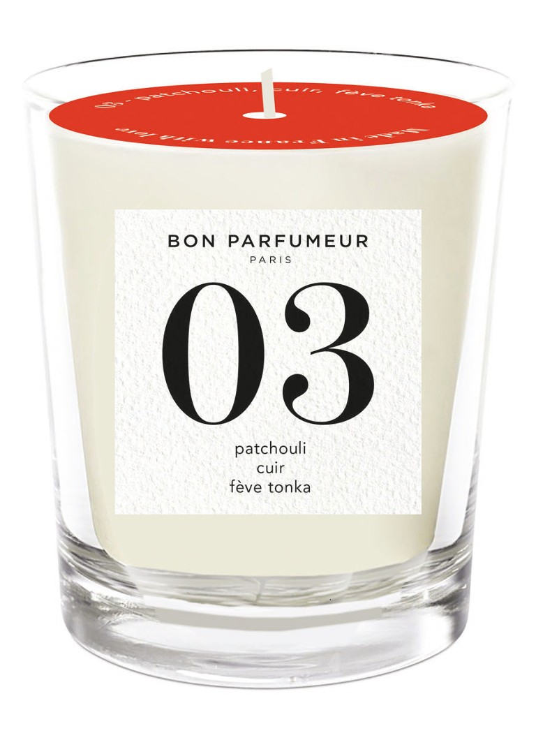 Bon Parfumeur - 03 Patchouli Leather Tonka Bean geurkaars - null