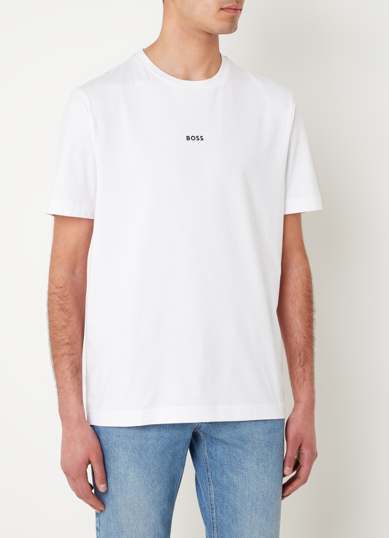 BOSS - TChup T-shirt met logo - Wit