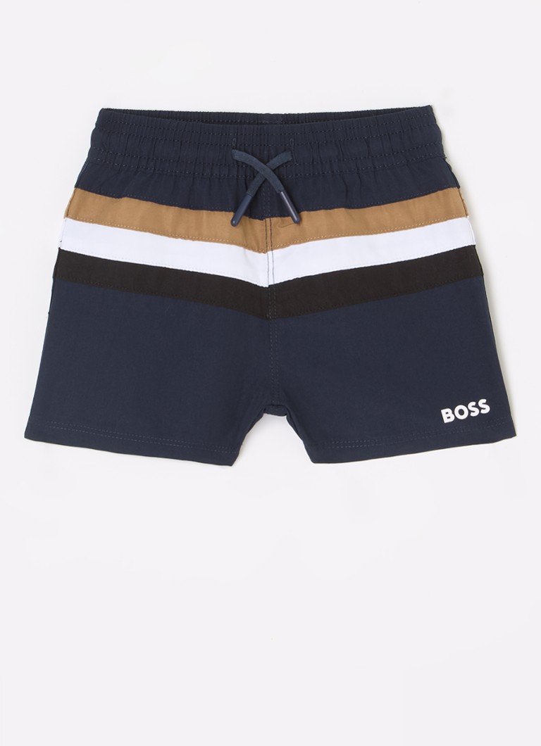 BOSS - Zwemshorts met logo - Donkerblauw