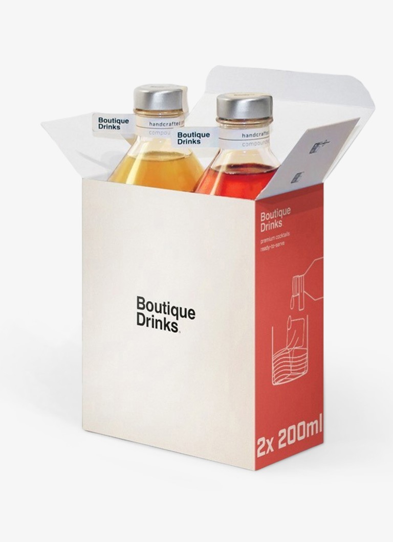 Boutique Drinks - Essential Espresso Martini en Amalfi Negroni likeur in Giftbox 2-delig - null