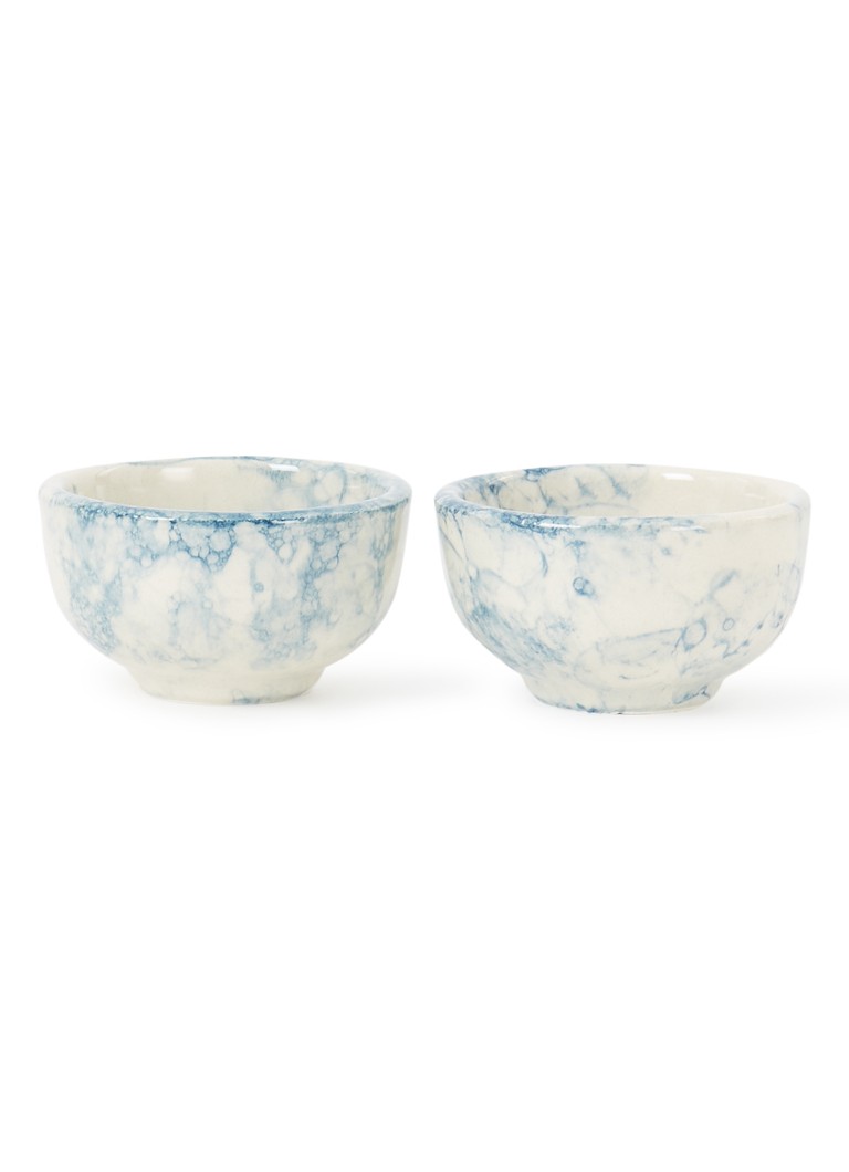 Bowls and Dishes Espuma dipschaal 7 cm set van 2 • Blauw • de Bijenkorf