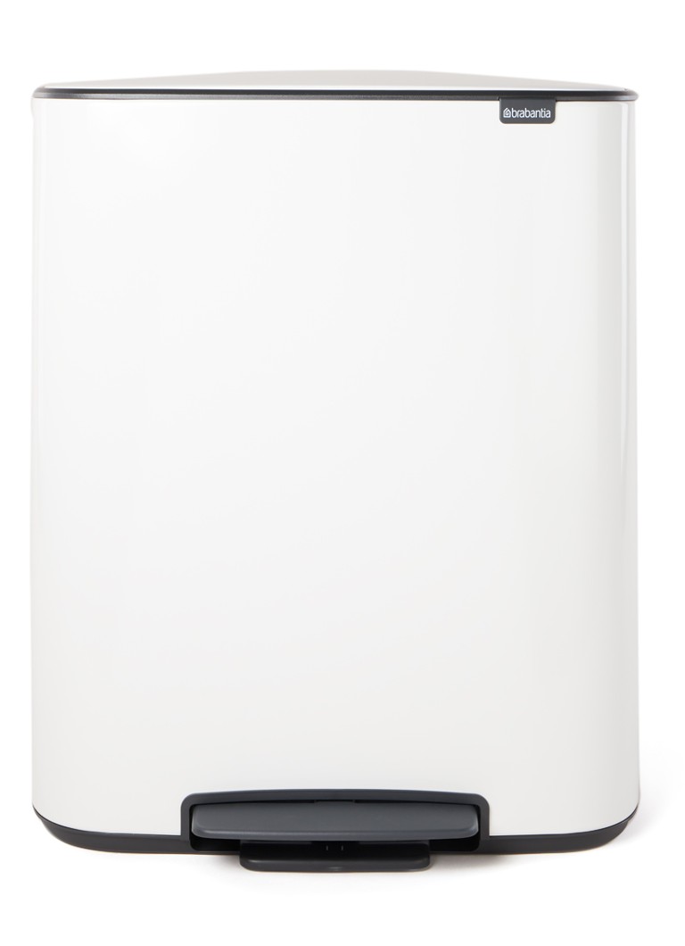 Brabantia Bo recycle pedaalemmer 2 x 30 liter • Wit • de Bijenkorf